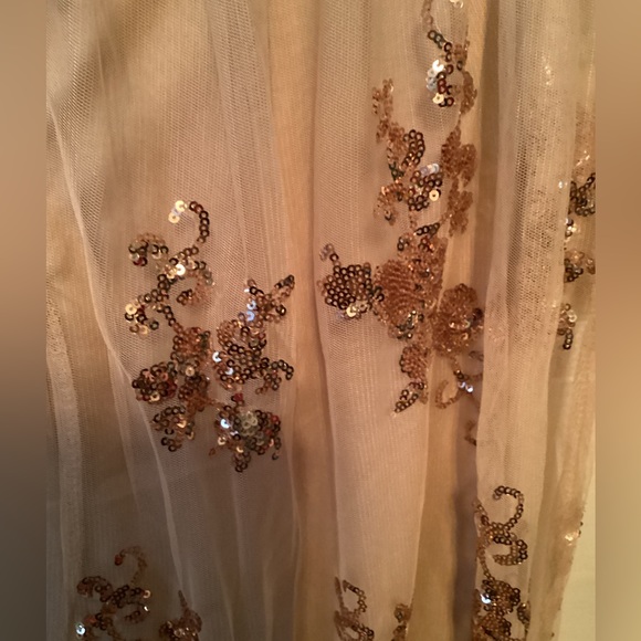 Dusty Rose Pink Maxi Dress w/ Sequins - Picture 4 of 5
